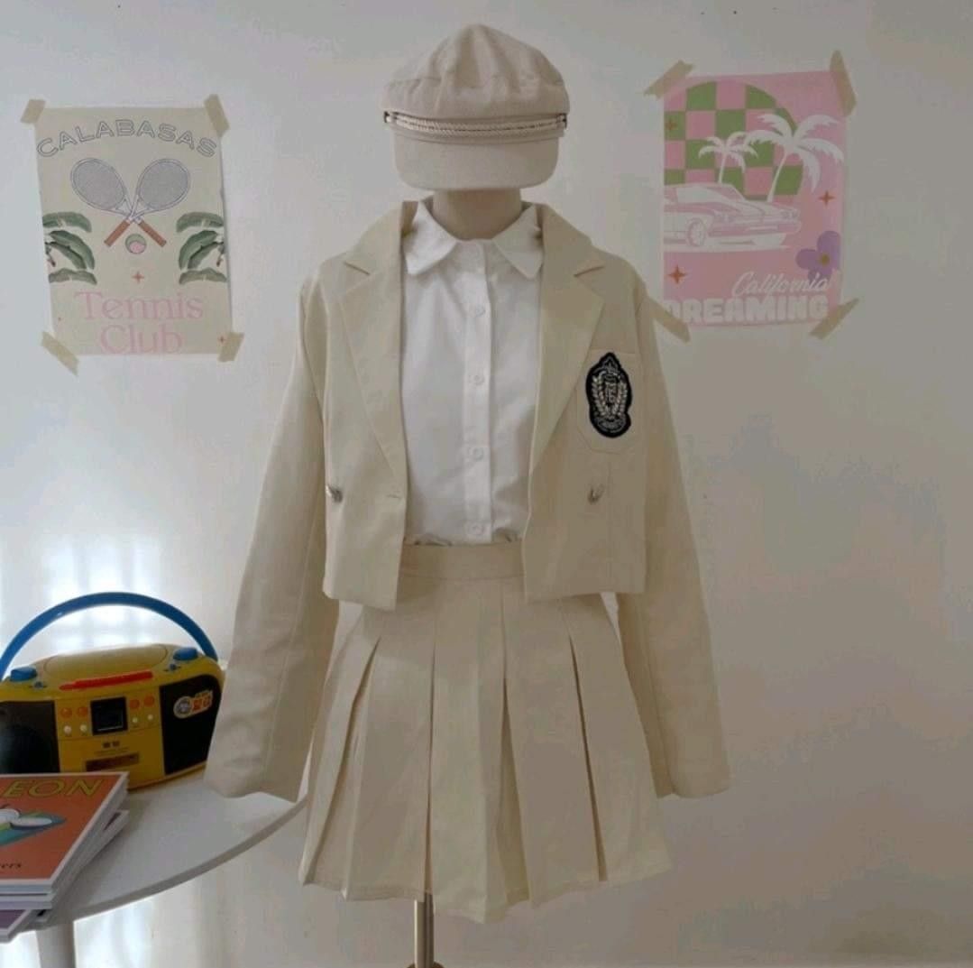 [negotiable] korean school uniform set, Women's Fashion, Dresses & Sets
