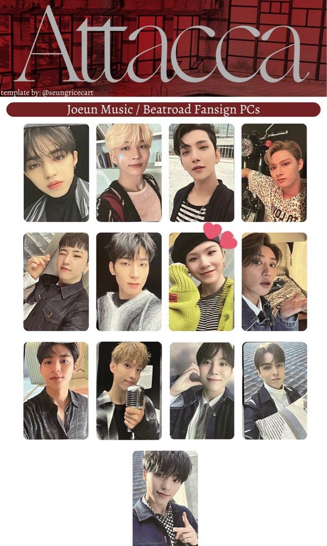 lf/wtb] seventeen woozi attacca joeun / beatroad fansign pc
