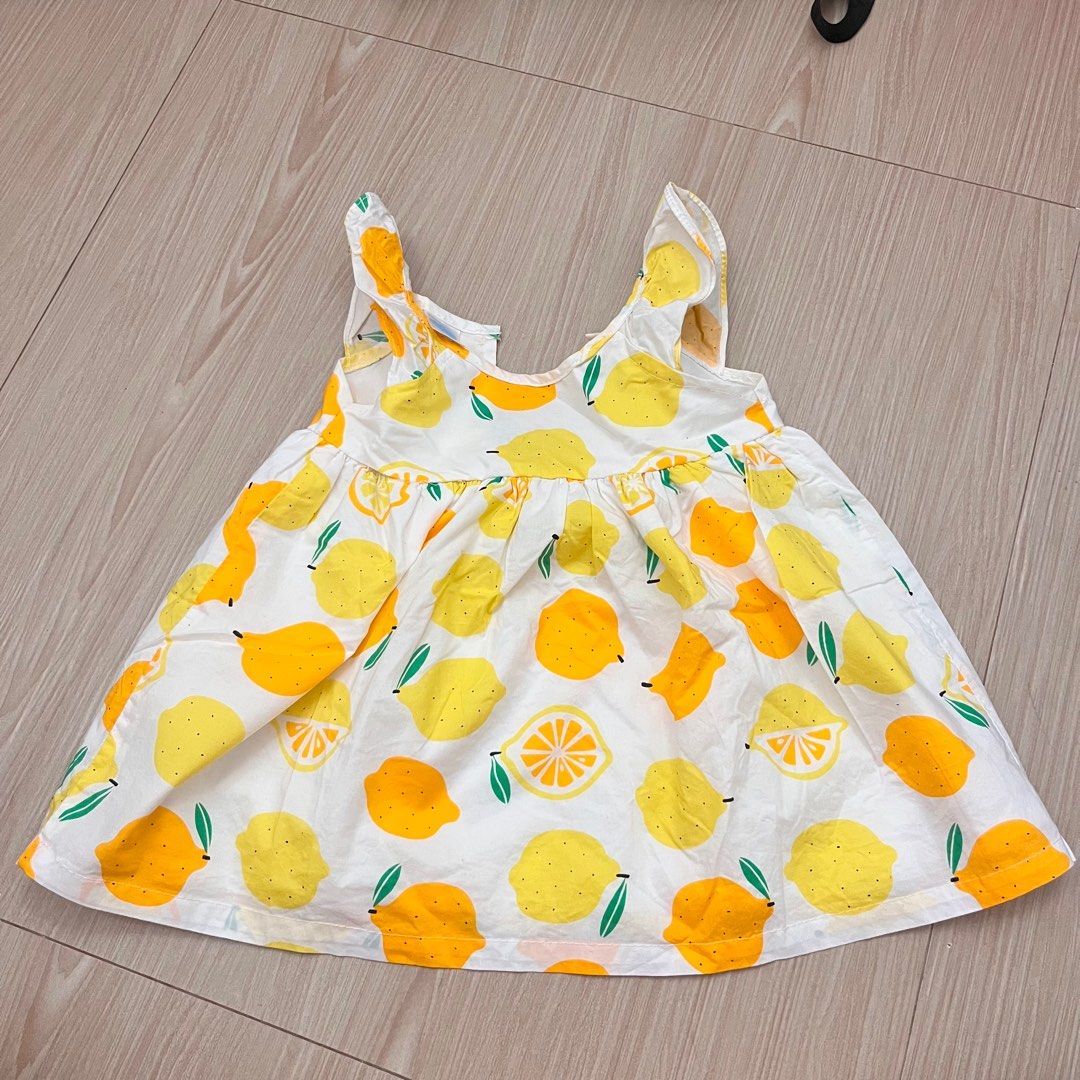 Crib Couture Orange Lemon Dress (Category: Babies & Kids Fashion) located in Mandaluyong City. Submitted by bellavip (Listing ID 1209101499, Image 1). Description: .