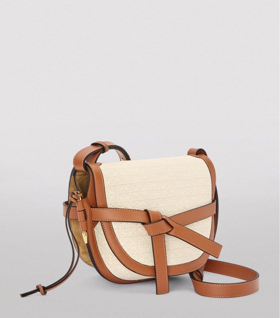 Loewe Small Canvas Leather Gate Dual Bag