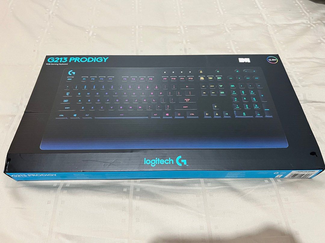 Logitech G213 Prodigy (Category: Computer Keyboard) located in Pasig City. Submitted by rtzenum (Listing ID 1209218104, Image 2). Description: Logitech G213 Prodigy For the ultimate gaming experience Almost new. With box and complete inclusions. RFS: decluttering..