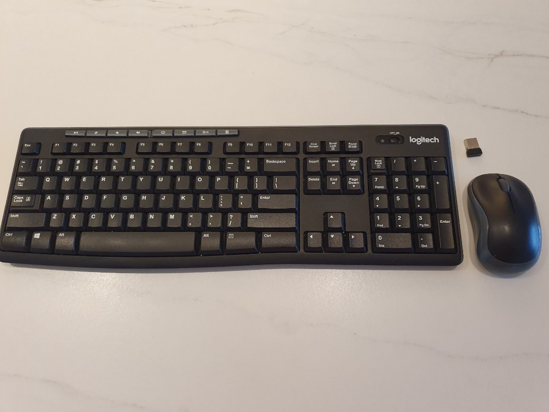 Logitech K270 Wireless Keyboard and M185 Wireless Mouse Combo