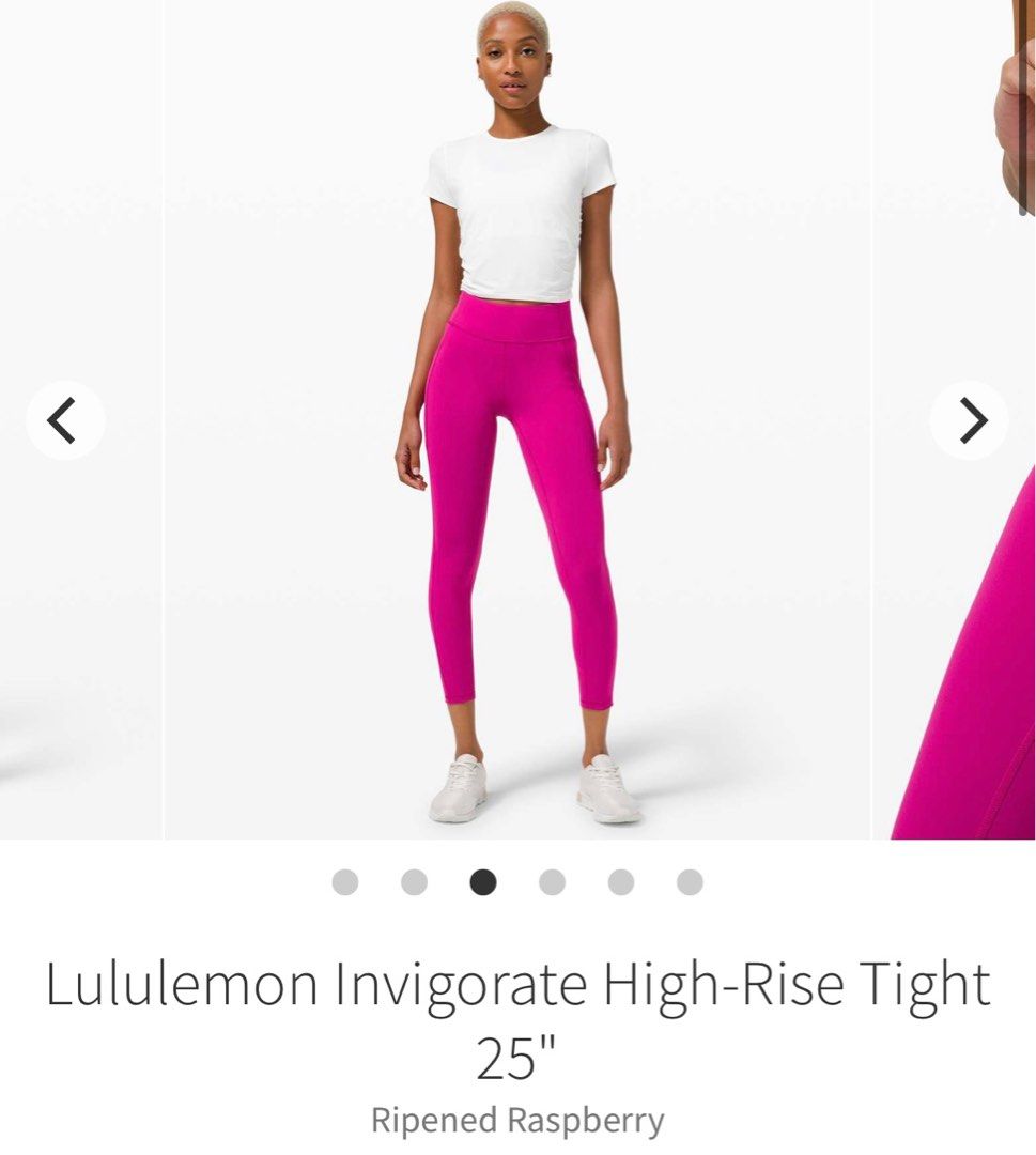 Lululemon Invigorate High-Rise Tight 25 - Ripened Raspberry