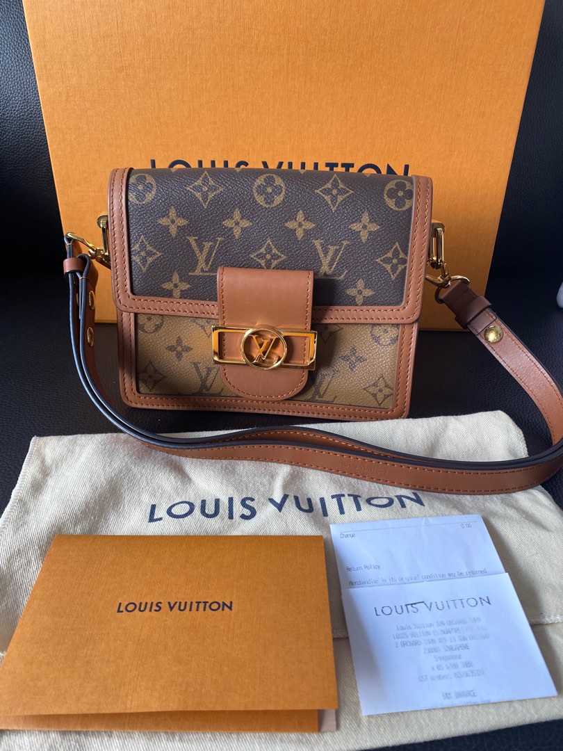 💯% Authentic LV Reverse Monogram Mini Dauphine Shoulder Bag, Luxury, Bags  & Wallets on Carousell