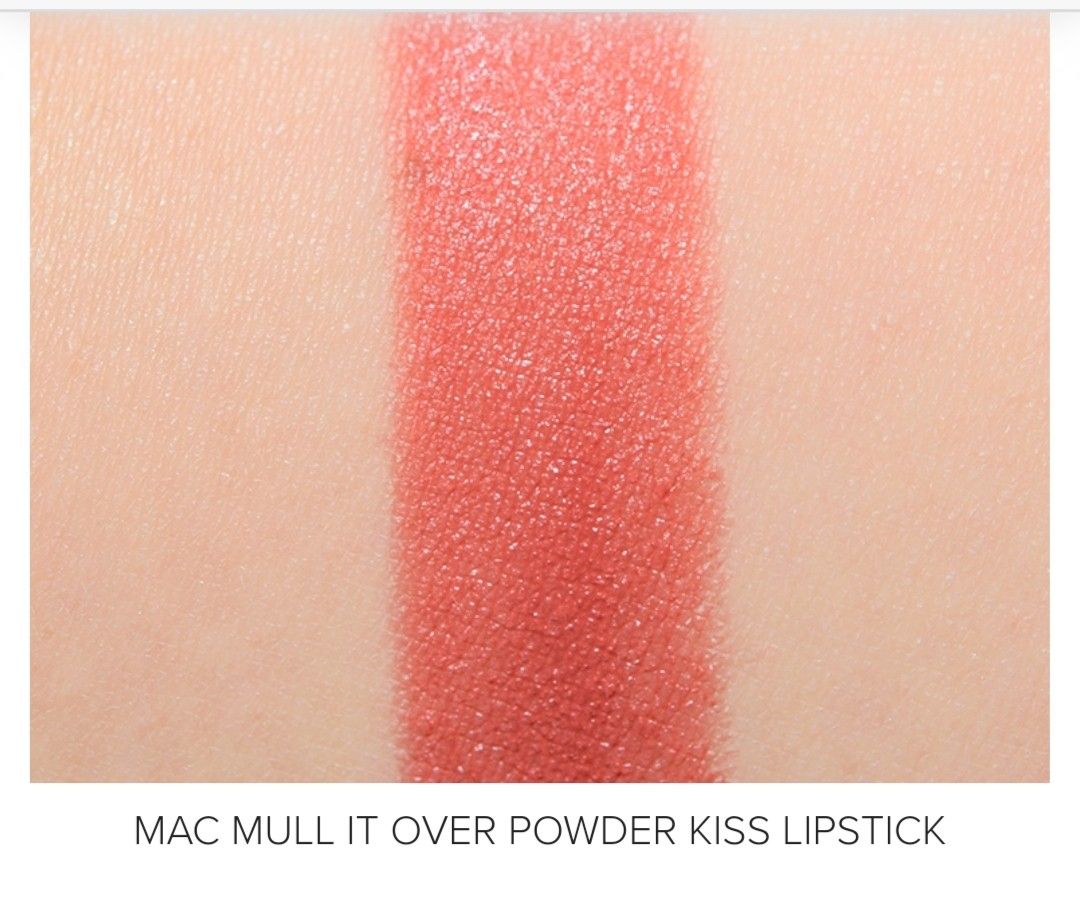 MAC original MULL IT OVER powder kiss lipstick, Beauty & Personal Care ...