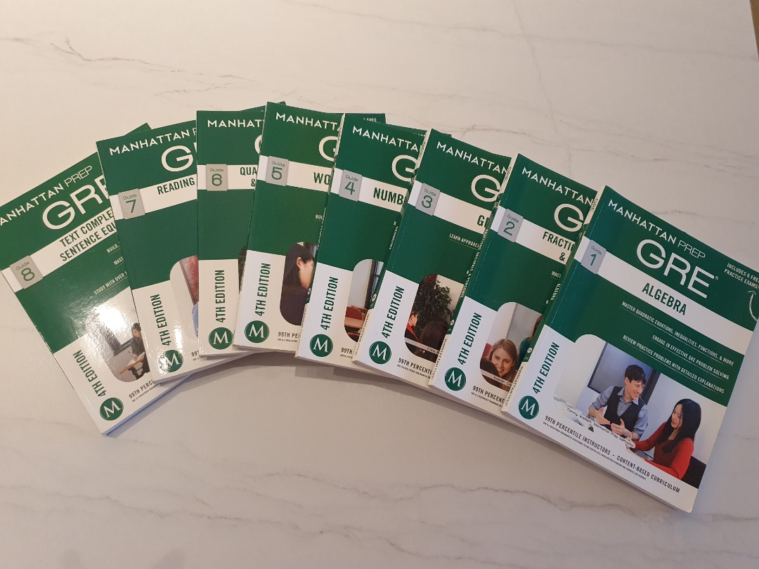 Manhattan prep GRE 4th edition complete set, Hobbies & Toys, Books
