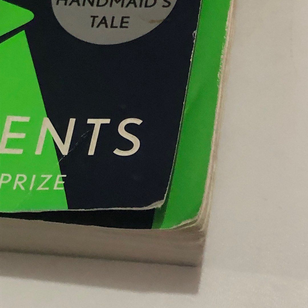 Margaret Atwood: The Testaments (Category: Storybooks) located in Paranaque City. Submitted by daechwi7a (Listing ID 1209157131, Image 3). Description: Sequel to The Handmaid's Tale. See photos for very obvious flaws! No highlights/notes written on the pages and defects are only those seen in the pics and indicated here. A small section of the book had its pages soaked then dried. You can see this on the 6th photo where the pages are wavy. MOP: G