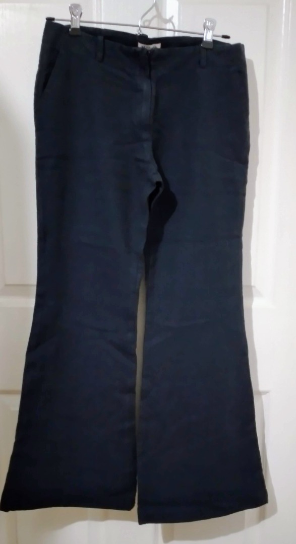 Max Mara navy slacks SM, Men's Fashion, Bottoms, Trousers on Carousell