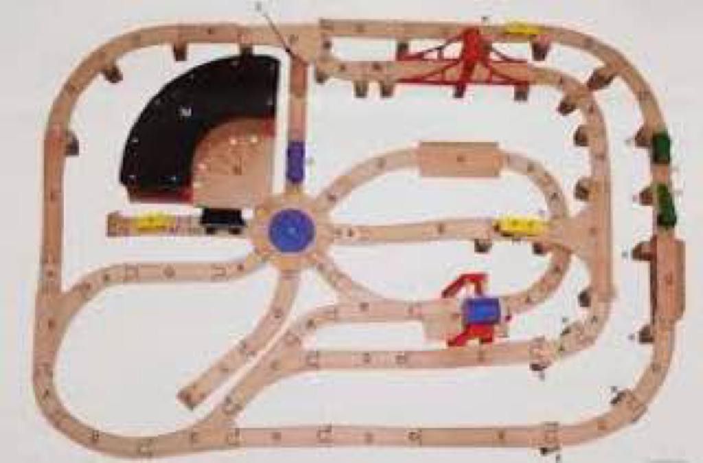 Melissa and doug railway set clearance