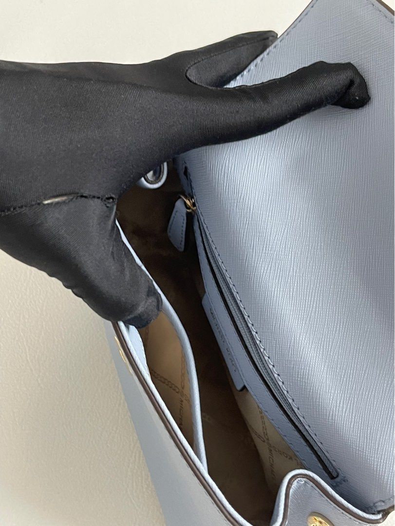 Michael Kors Ava Extra Small Saffiano Leather Crossbody - Optic