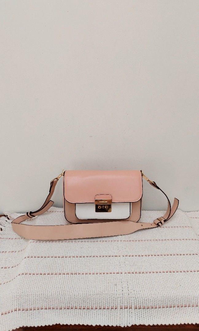 Michael Kors Sloan Editor white pink Fesyen Wanita Tas Dompet
