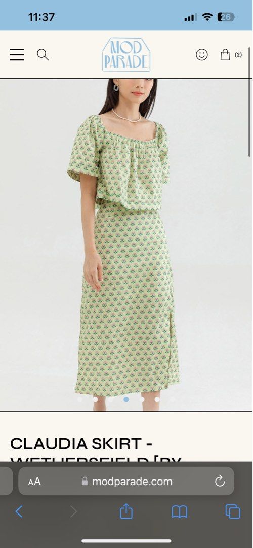 Mod Parade CLAUDIA SKIRT - WETHERSFIELD [BY MODPARADE] size S, Women's ...