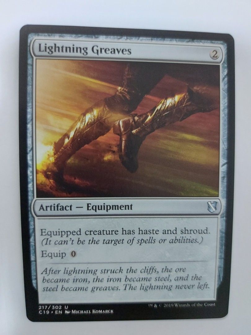 MTG Lightning Greaves, Hobbies & Toys, Toys & Games on Carousell