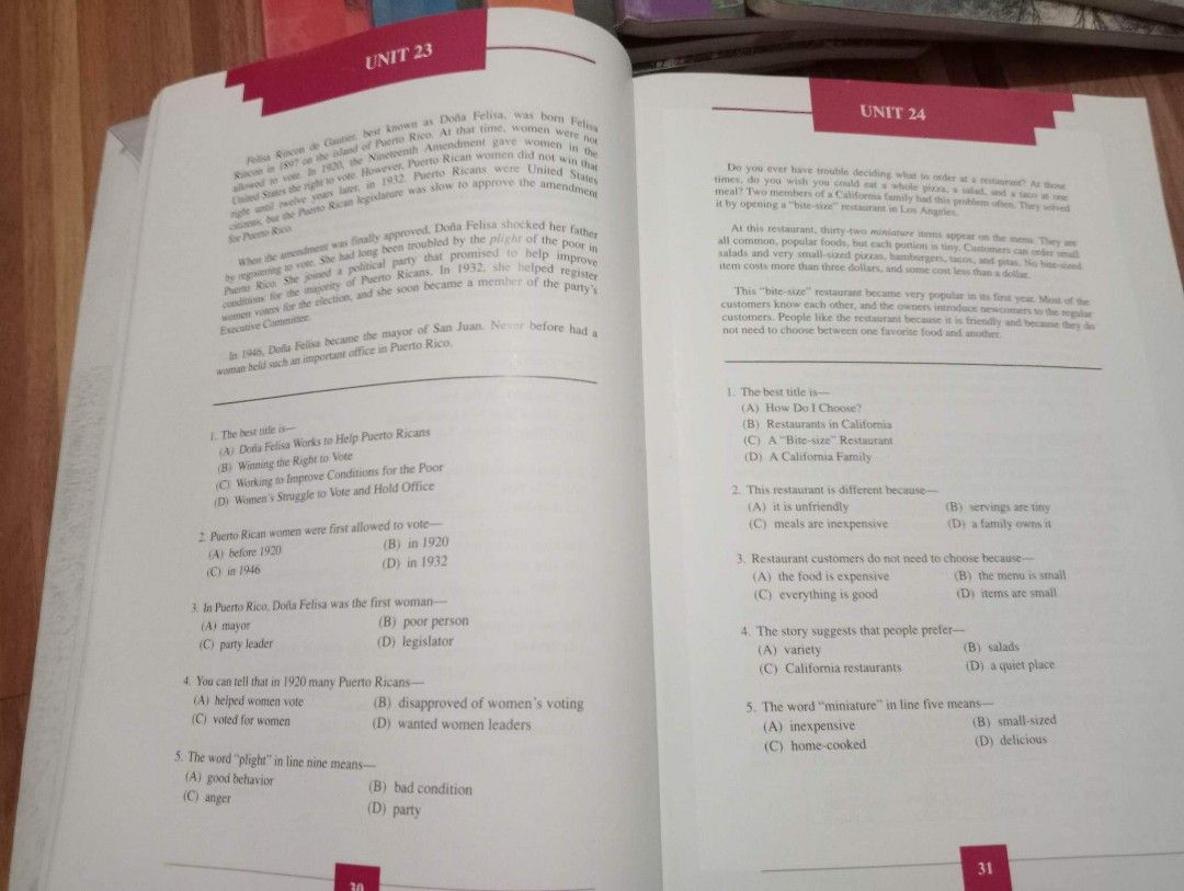 Multiple reading skills prep 1 2 a i hobbies toys books