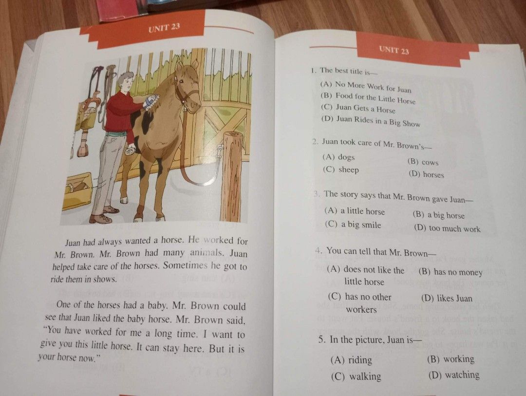 Multiple reading skills prep 1 2 a i hobbies toys books
