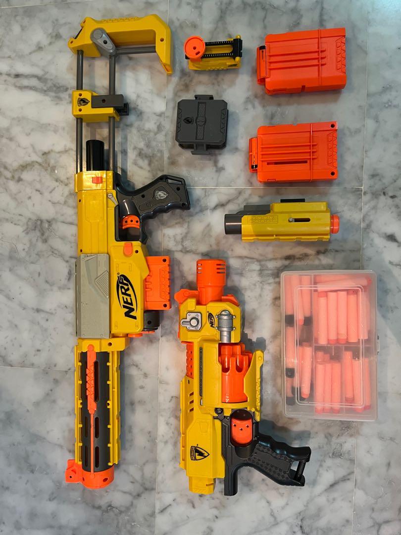 Nerf Guns (Recon CS6 and barricade RV10), Hobbies & Toys, Toys