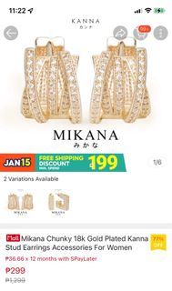 New! Authentic Mikana Earring