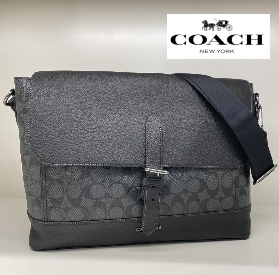 New Coach Original Classic Black Signature Collection Hudson