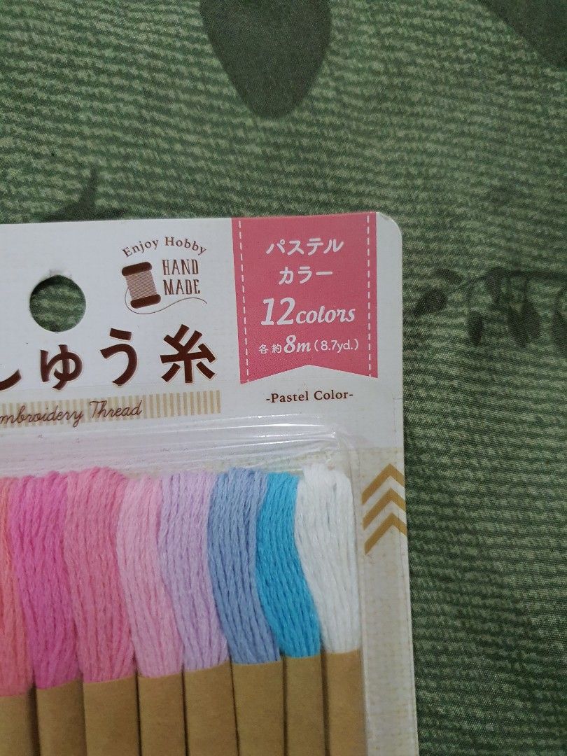 NEW Daiso Handicraft Tools Embroidery Hoop & Embroidery Thread