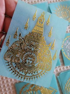 New Metallic Yantra Sticker