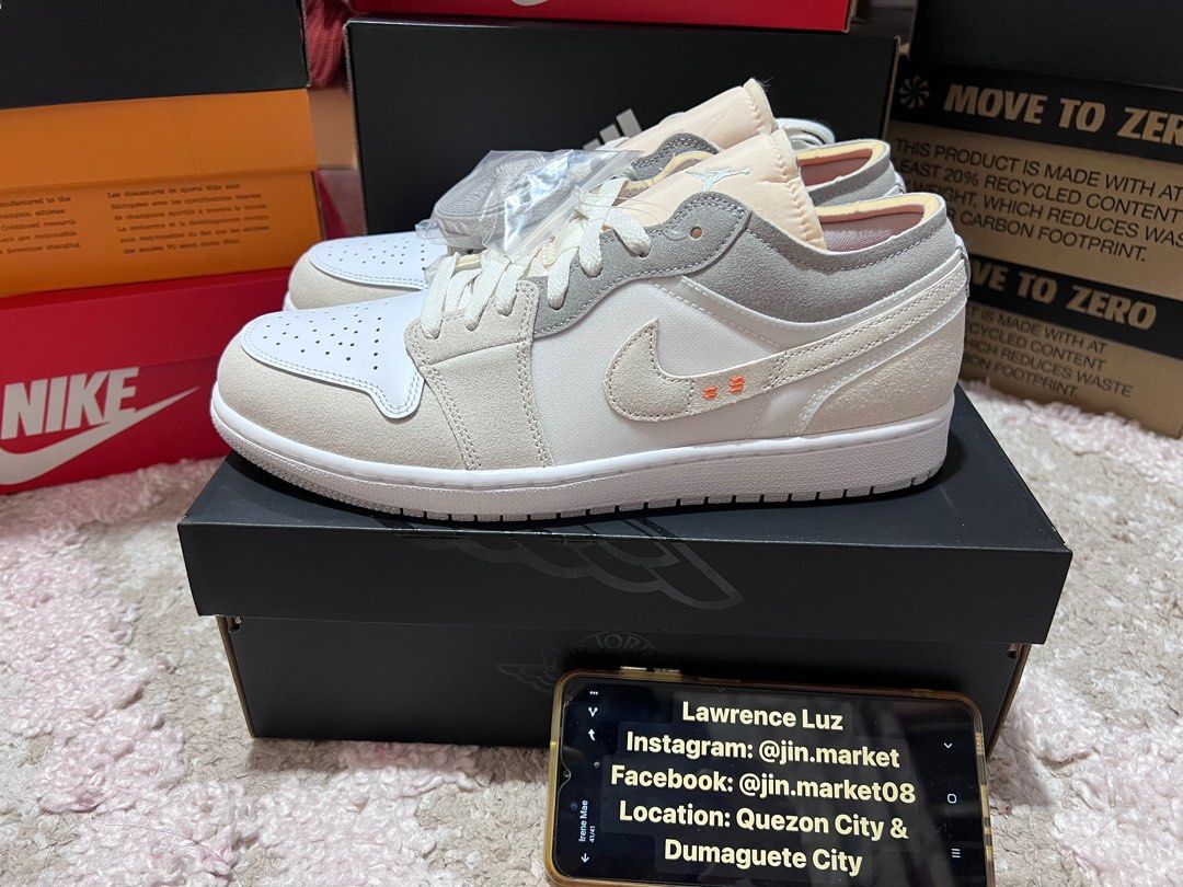 Nike Air Jordan 1 Low SE Craft - Phantom (Category: Sneakers) located in Quezon City. Submitted by irenemaex (Listing ID 1209129602, Image 3). Description: Air Jordan 1 Low SE Craft - Phantom Brand New - Japan release Location: QC Size: 10 US Men Price: 8500 only.