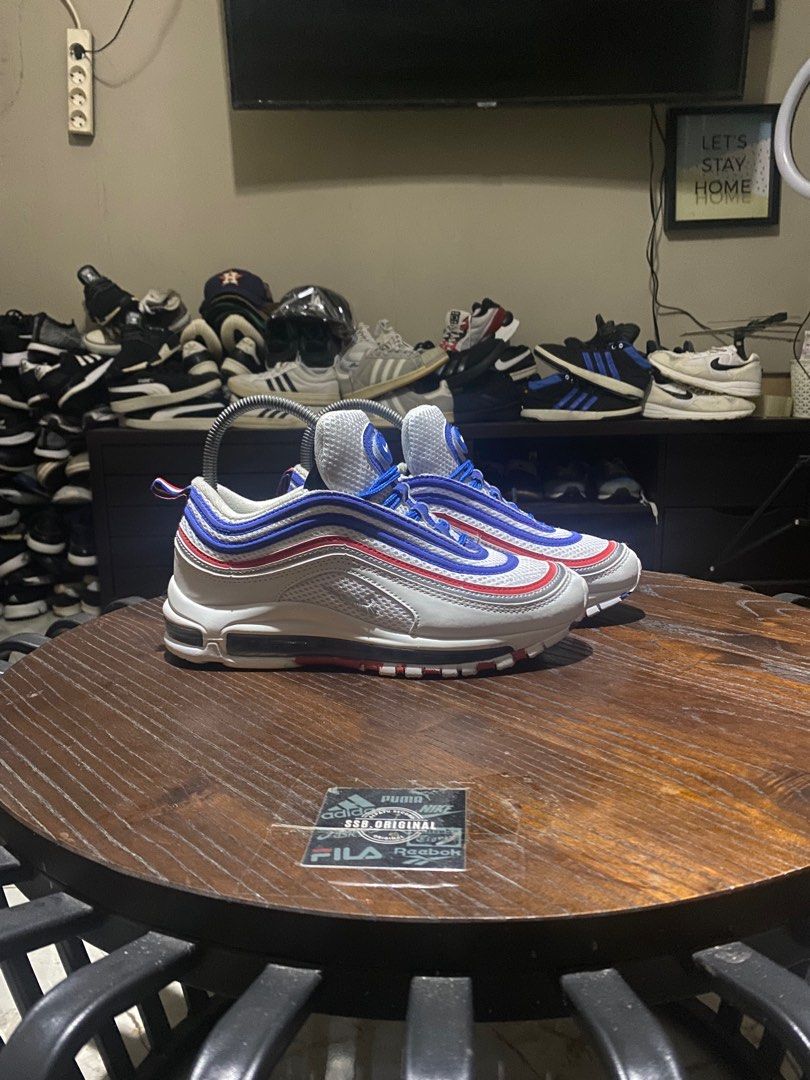 Air max 97 game royal metallic silver university red best sale