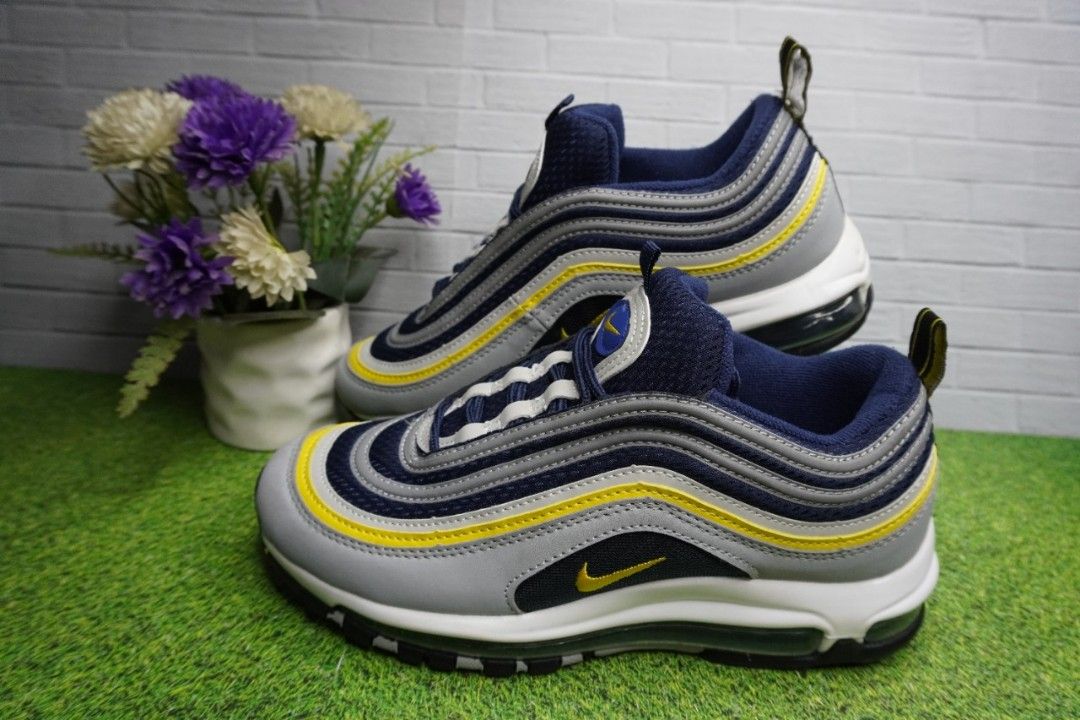 Nike Air Max 97 Tour Yellow Wolf Grey Gym Blue Black Fesyen