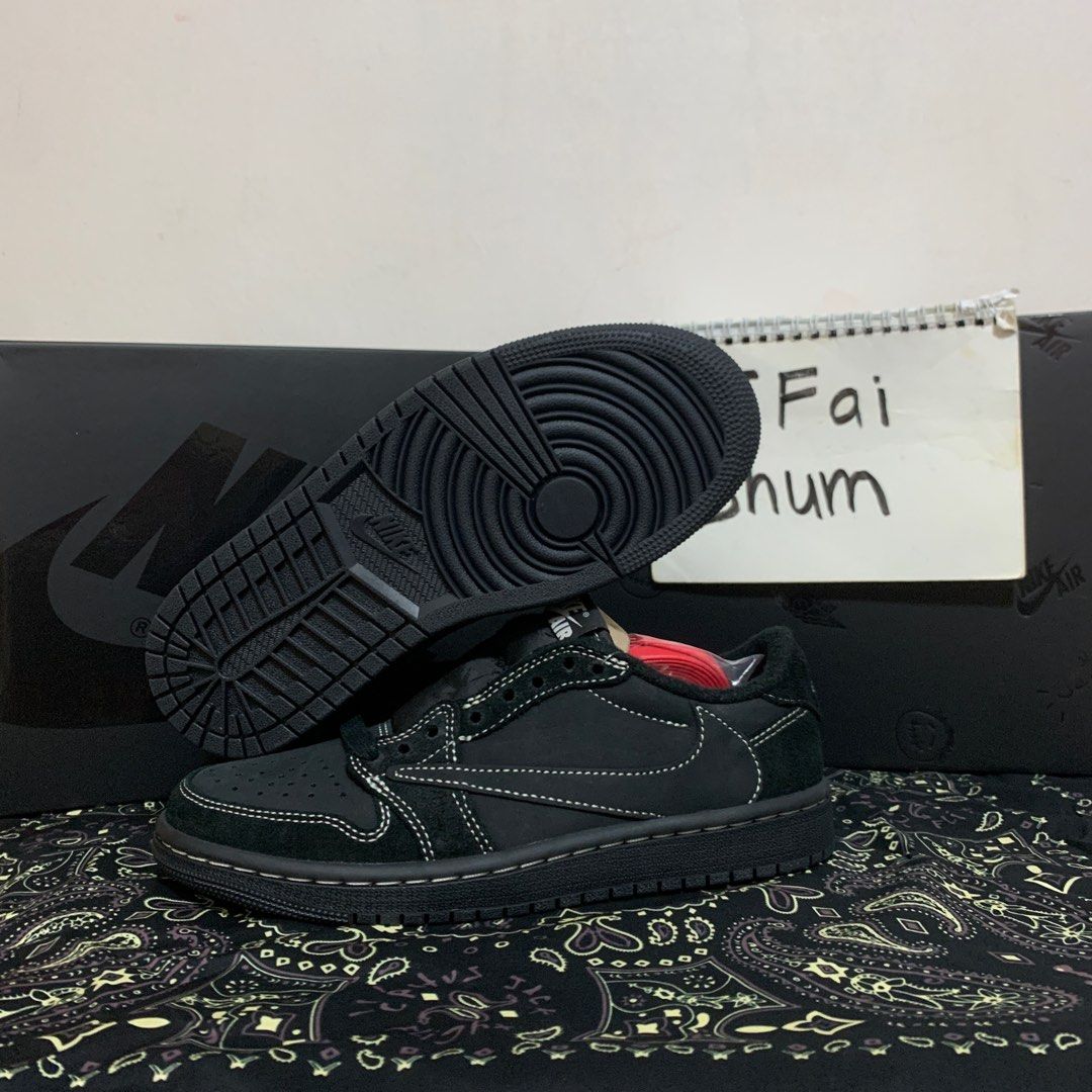 Nike Travis Scott x AJ1 Low OG SP ‘Black Phantom’ (DM7866-001)