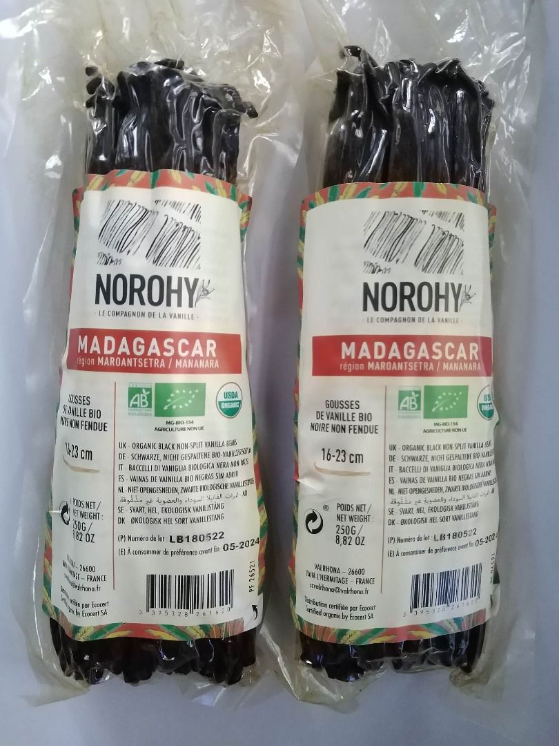 Norohy Vanilla Pods, Food & Drinks, Spice & Seasoning on Carousell
