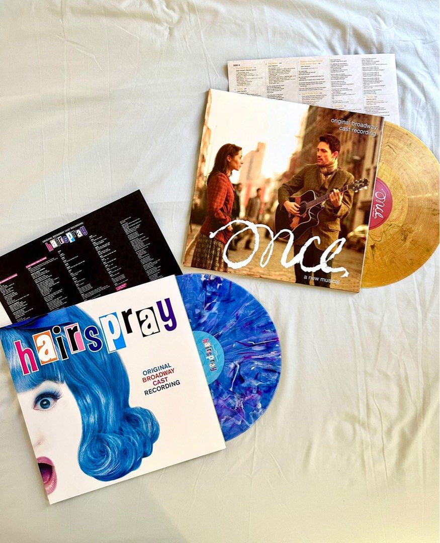 [On Hand] Hairspray Original Broadway Cast Recording Cool Blue Marbled