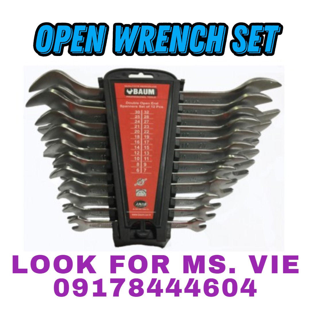 OPEN WRENCH SET, Commercial & Industrial, Industrial Equipment on Carousell
