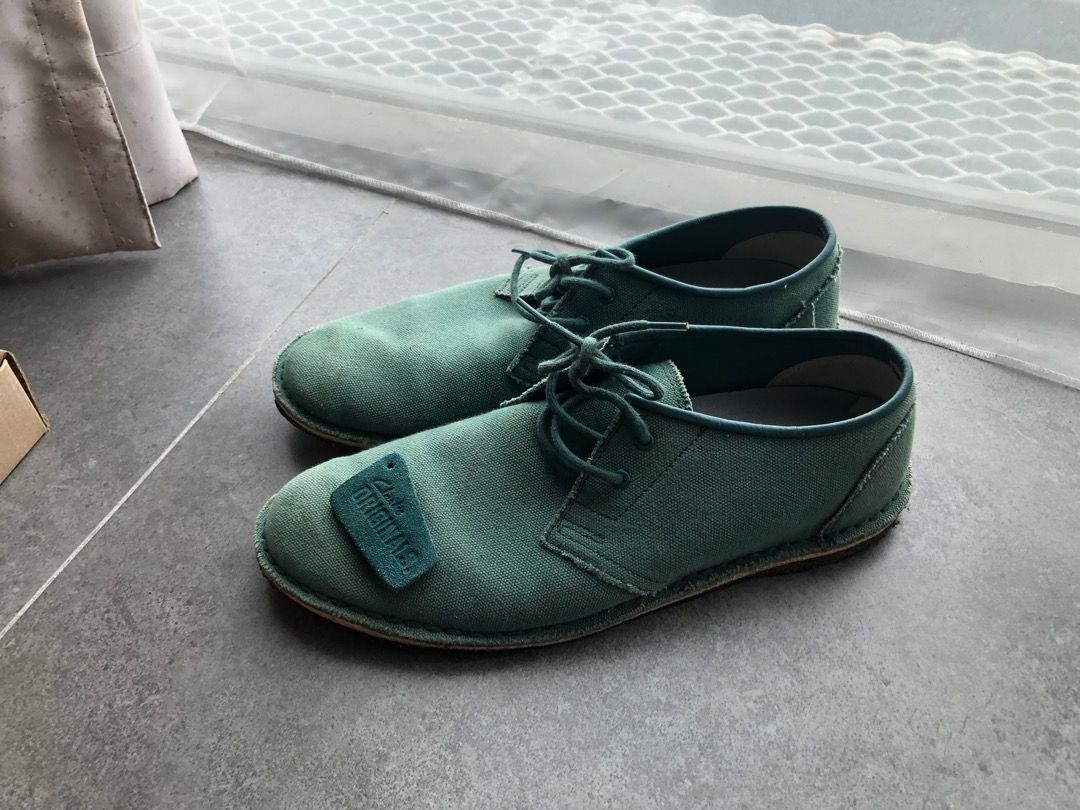 Original Clarks Jink Teal Men s Fashion Footwear Dress shoes