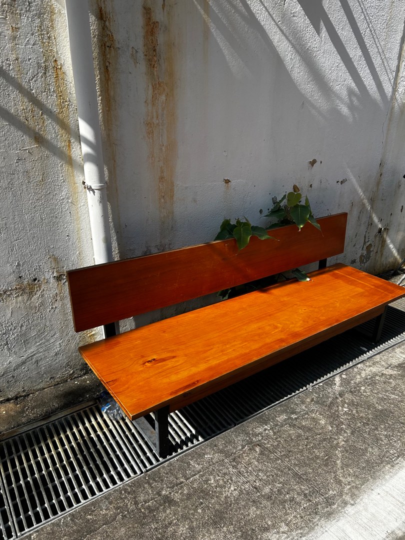 Outdoor wooden bench., Furniture & Home Living, Outdoor Furniture on