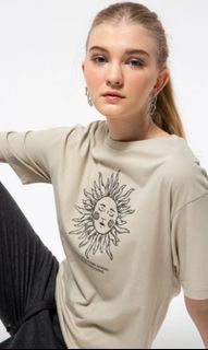 Oversize T shirt Colorbox Khaki size S