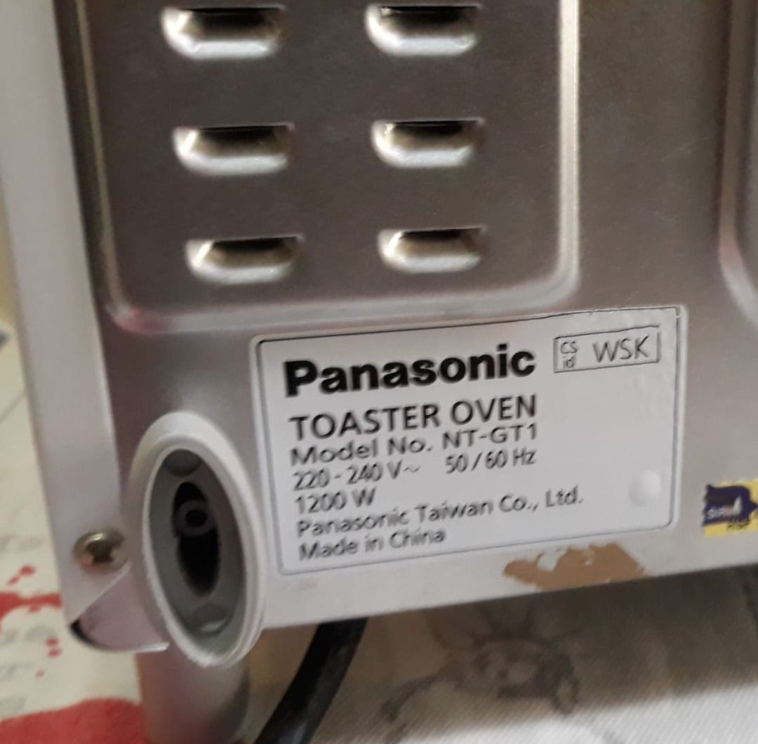 Panasonic Toaster Oven MNodel NTGT1 9L, TV & Home Appliances