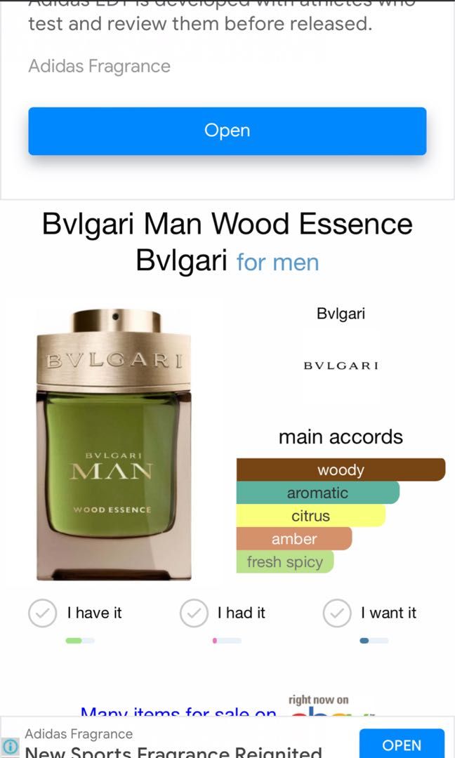 Bulgari wood discount essence note