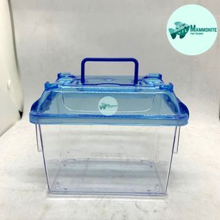 Pet Hamster Guinea Pig Small Home House Box Portable with Handle Acrylic 13x8x11cm