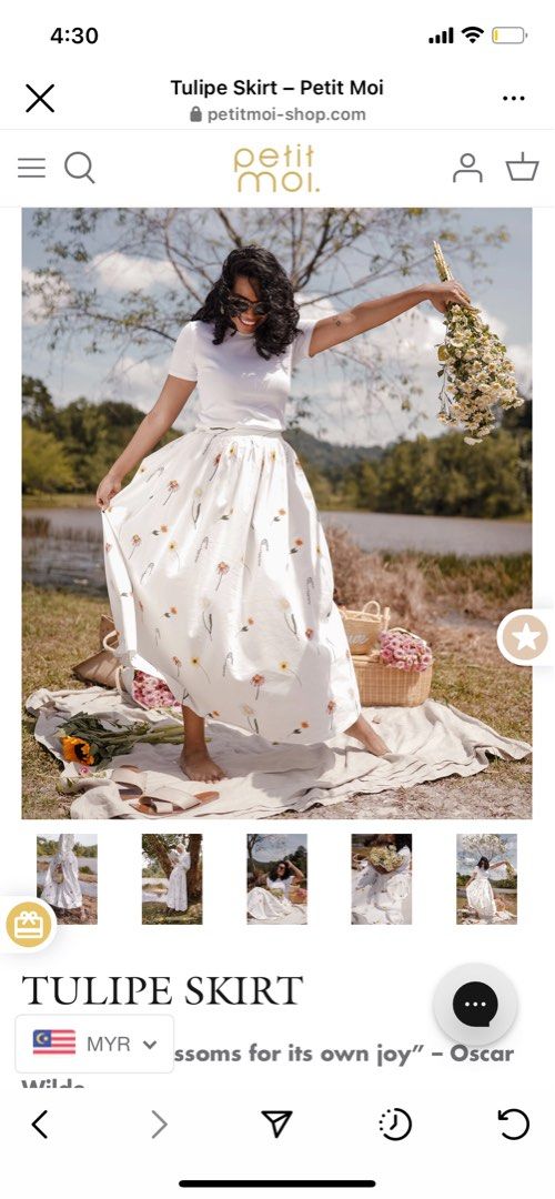 Petite new arrivals tulip skirts