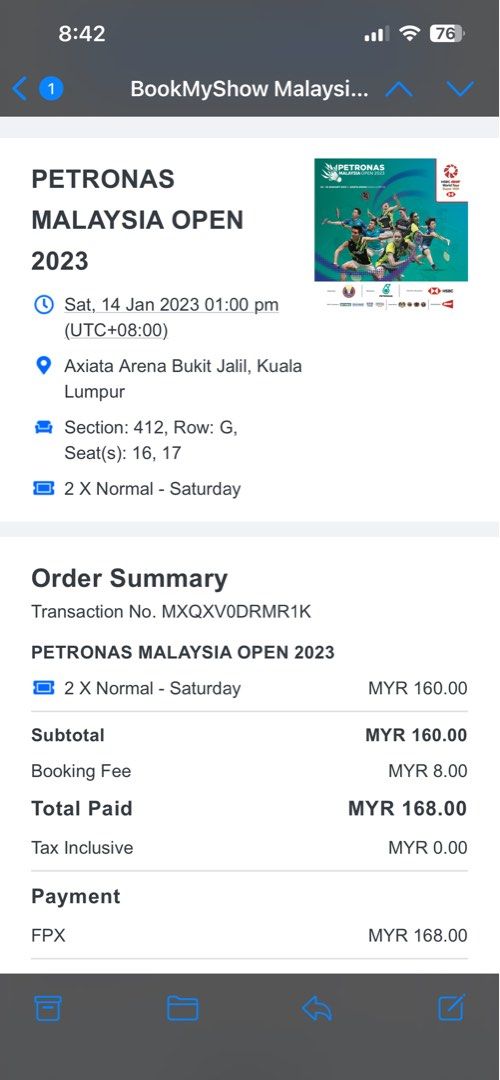 PETRONAS MALAYSIA OPEN 2023!!!, Tickets & Vouchers, Event Tickets on