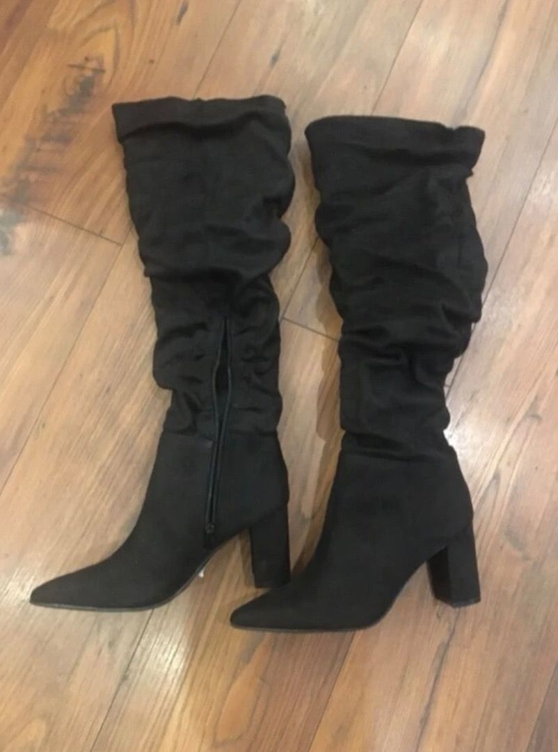 plus size knee boots
