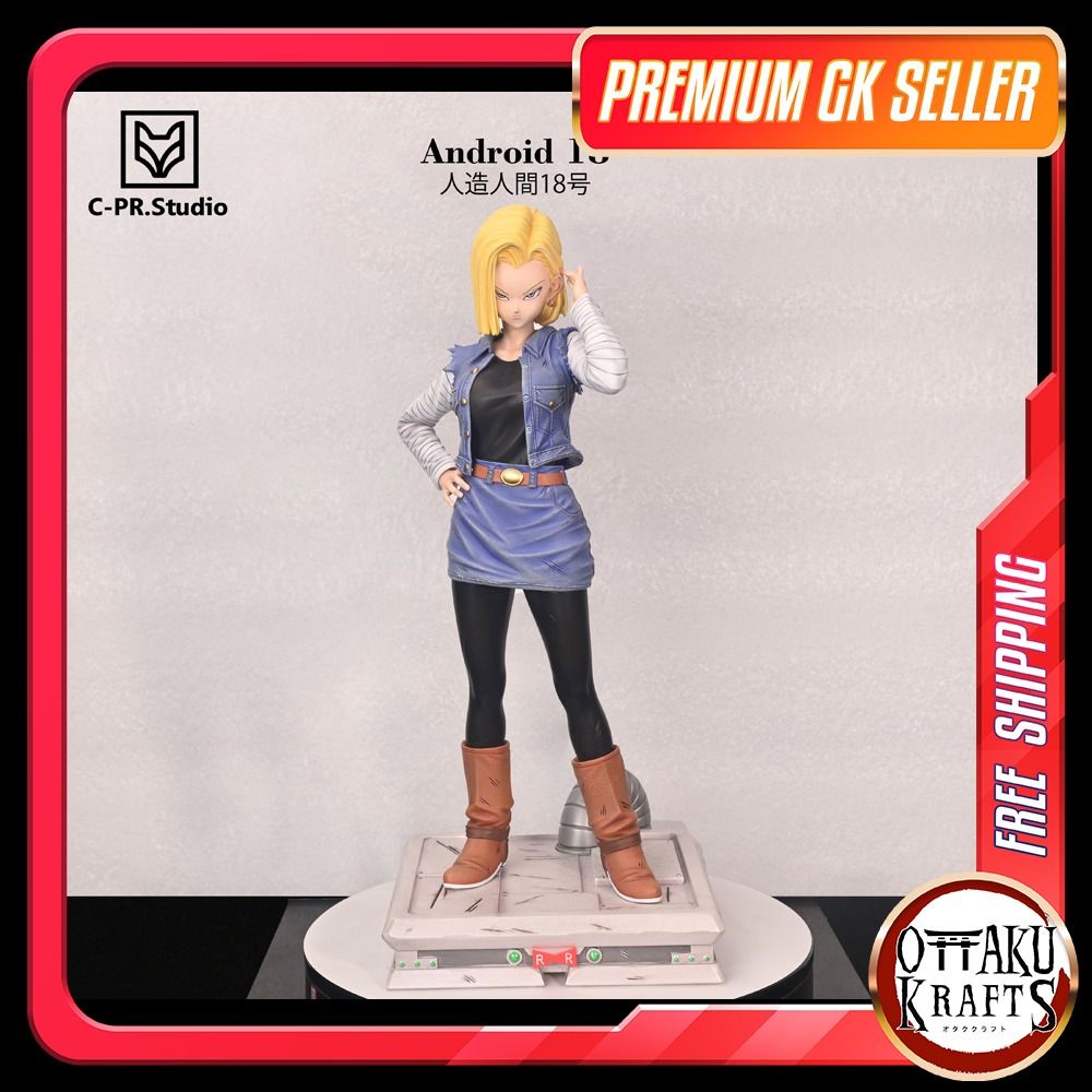 PO】Android 18 | CPR Studio | Dragon Ball【FREE Shipping】GK Figurine | GK  Figure | GK Statue | Anime Resin Collectible | Anime Resin Collectable |  Wall Art Decor | Portrait, Hobbies &