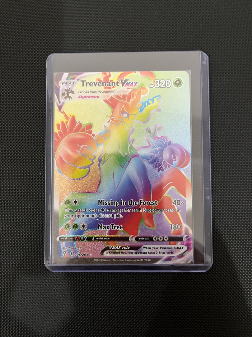 Pokemon TCG - Trevenant VMAX Rainbow Rare, Hobbies & Toys, Toys & Games on  Carousell