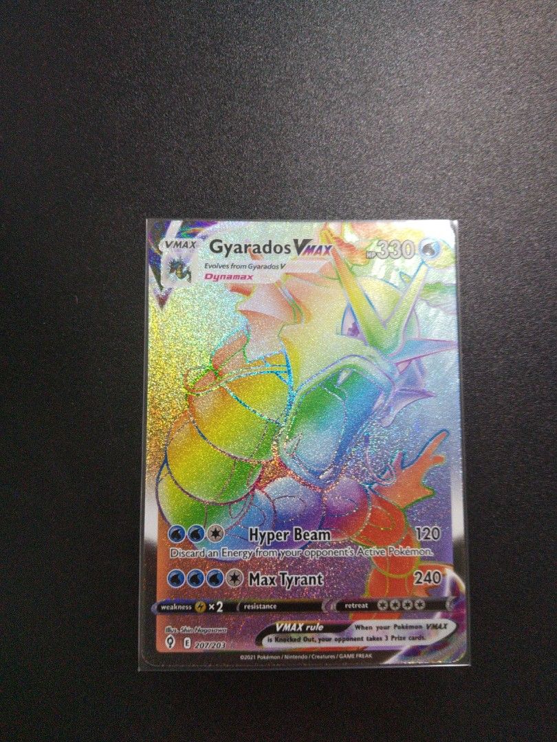 Pokmon TCG: Gyarados VMAX Card - 029/203 Ultra Rare Collectible Pokmon TCG: Gyarados VMAX Card - 029/203 Ultra Rare Collectible
