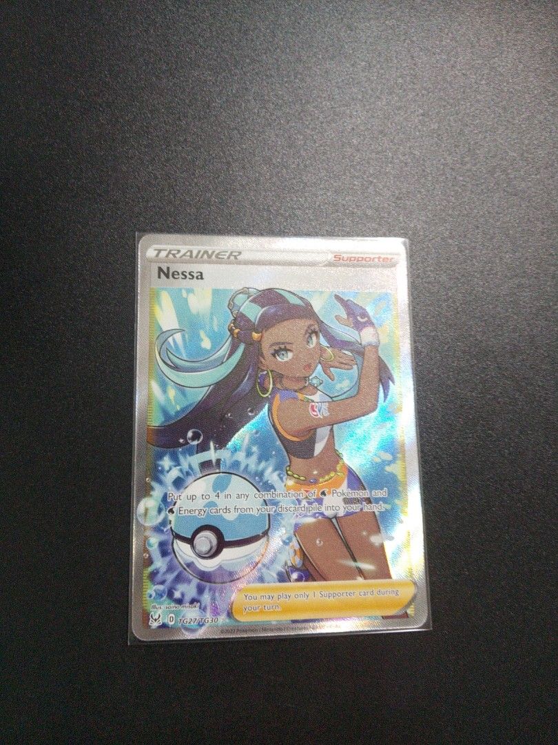 Pokemon Tcg Nessa Full Art Trainer Ultra Rare Ss11 Lost Origin Trainer Gallery Hobbies And Toys 