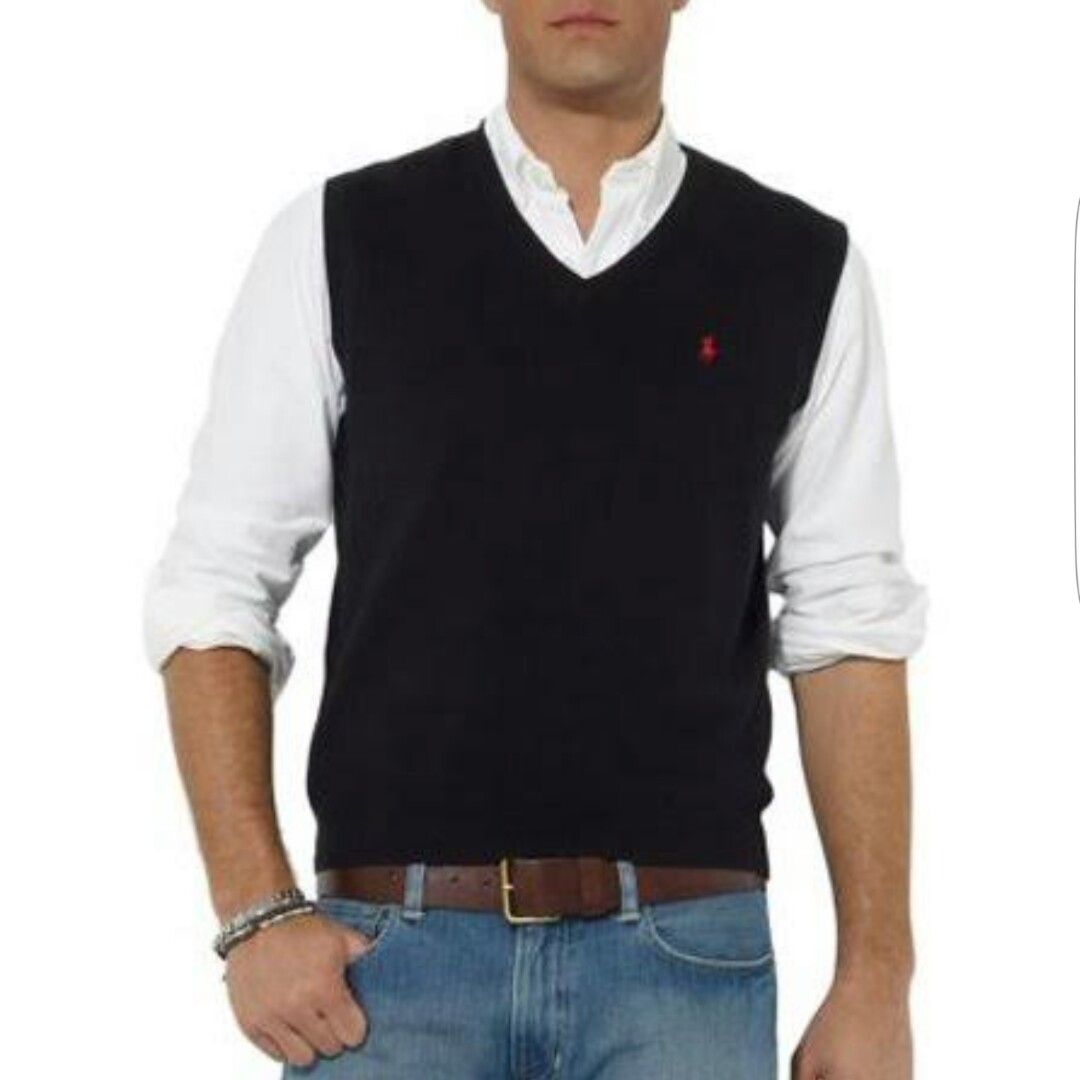 Polo Ralph Lauren V-Neck Knitted Sweater Vest, Men's Fashion, Coats, Jackets  and Outerwear on Carousell