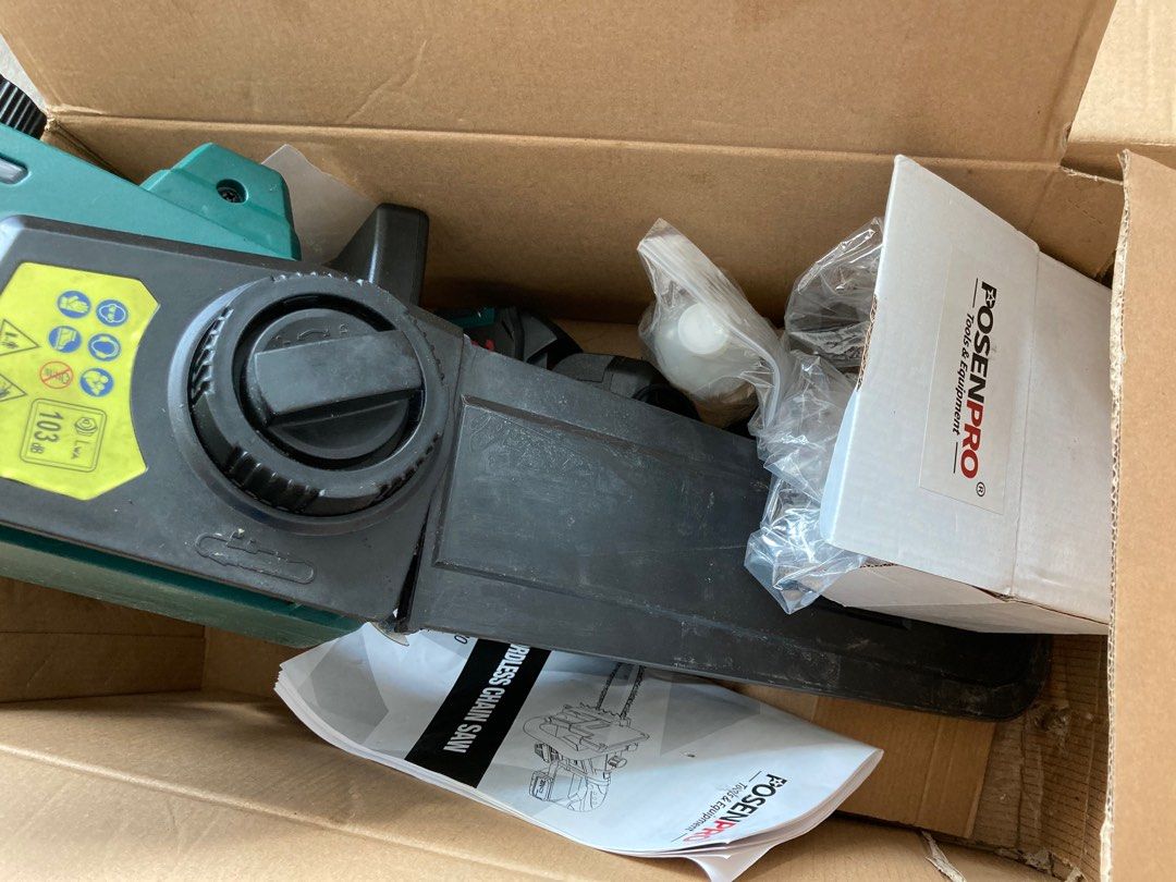 PosenPro cordless chainsaw PGCS20, Furniture & Home Living, Home ...