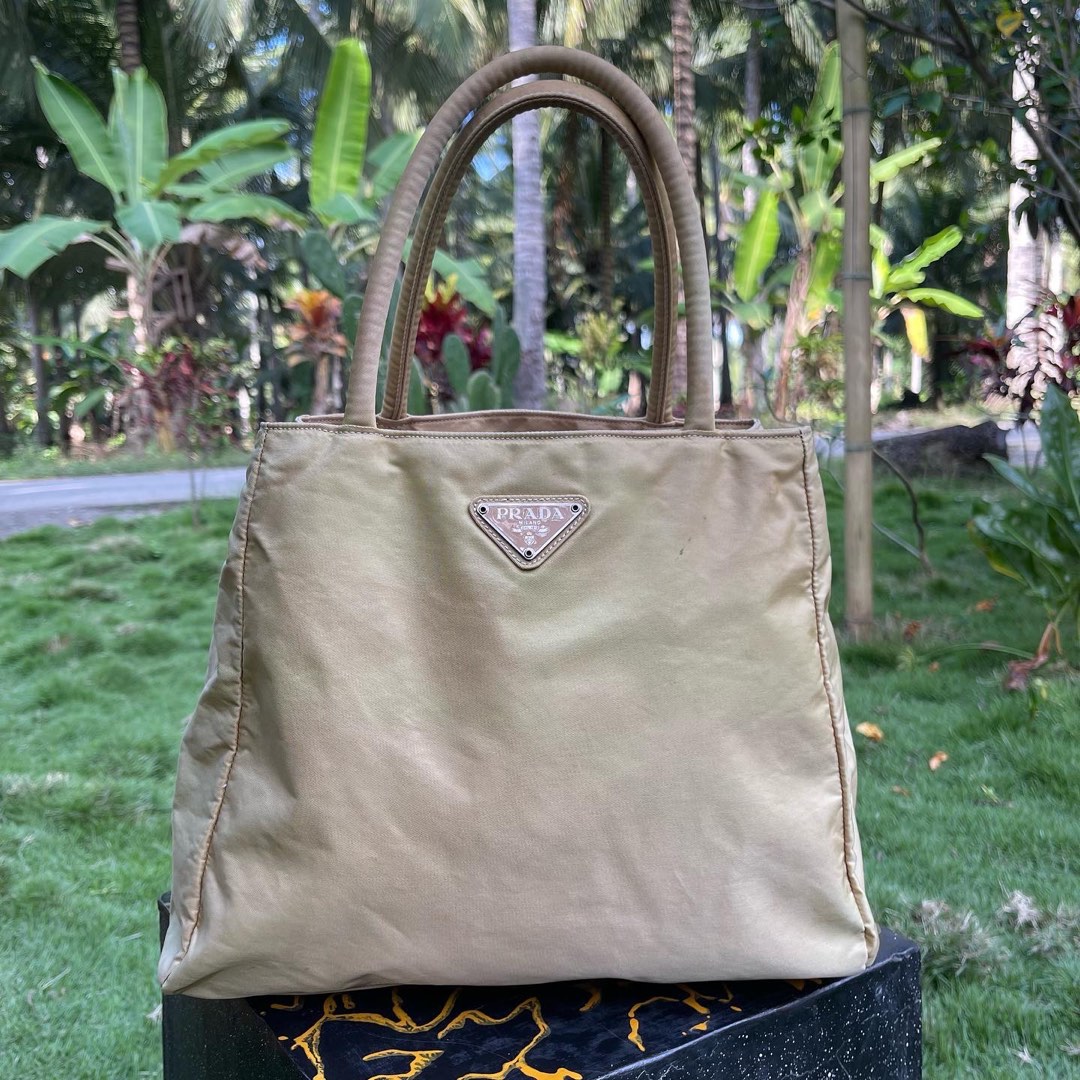 Prada Nylon Tessuto Hand Bag, Luxury, Bags & Wallets on Carousell