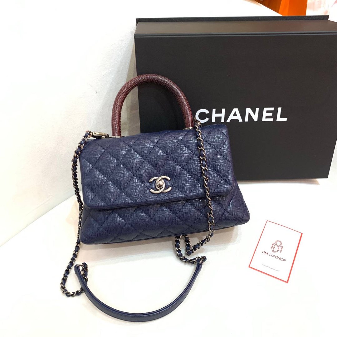 Chanel coco lizard handle price shop