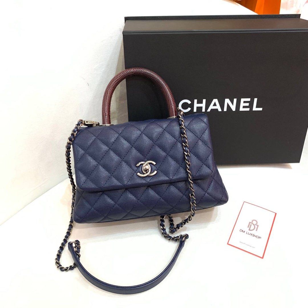 Chanel coco lizard handle price best sale