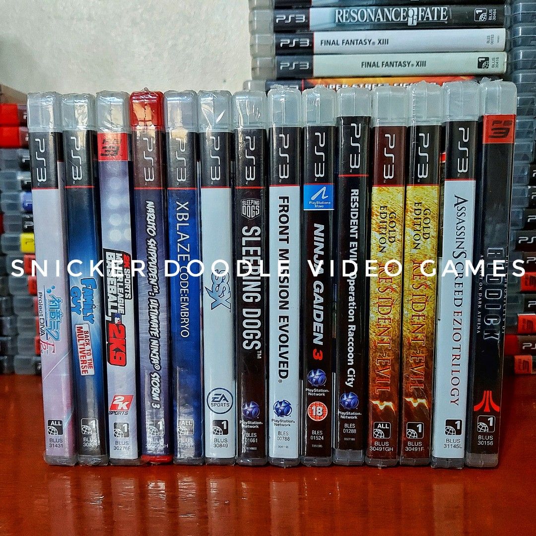 PS3 BRAND NEW SEALED (Category: PlayStation) located in Manila. Submitted by watchesvideogamestoys (Listing ID 1209151421, Image 1). Description: PS3 BRAND NEW SEALED GAMES: Hatsune Miku Project Diva F2nd - PhP2,800 Family Guy Back to the Multiverse - PhP2,500 2k Sports Major League Baseball 2k9 - PhP900 Naruto Shippuden: Ultimate Ninja Storm 3 - PhP1,500 XBLAZE Code: Embryo- PhP800 SSX - PhP1,750 Sleeping Dogs - Php1,400 Front Mission Evolved - 